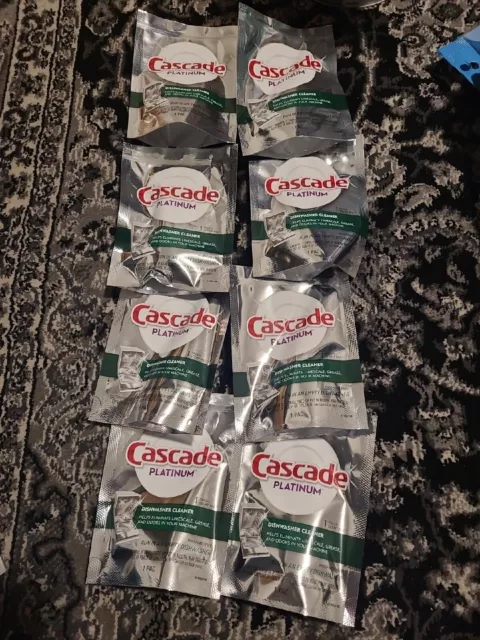 Cascade Platinum Dishwasher Cleaner Pods Fresh Scent, 1 Count (8 Pack)