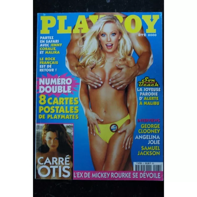 Playboy 005 2000 Ete + 8 Carte Postales Playmates Sand Anderson Carre Otis