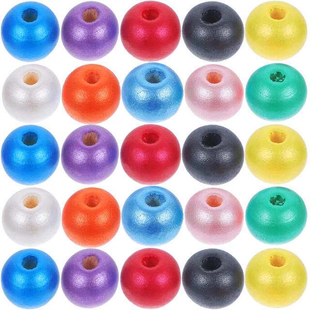 Kid Ornaments Candy Colored Wooden Beads European American Child