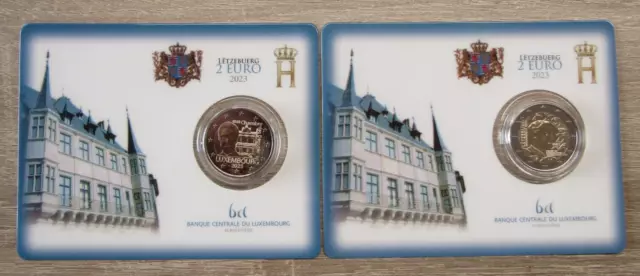 2x2 euro Luxemburg 2023 in Original Coincard : Olympischen Kommitee - Verfassung