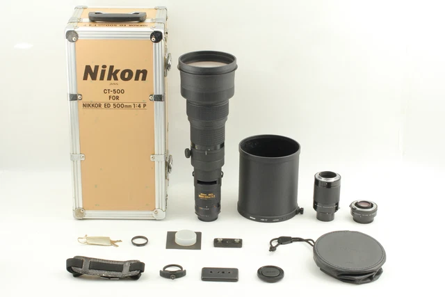 [ Mint En Coffre Avec / 1.4x,2x Telecon] nikon Ai-S Nikkor 500mm f4 P Ed Mf