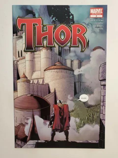 THOR #2 (VF/NM) 2007 2nd PRINTING VARIANT COVER; OLIVIER COIPEL PENCILS