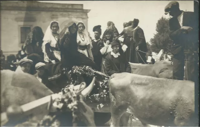 Cavalcata Sarda anni'20 Tracca - Cartolina Foto Artistica Siddi Sassari