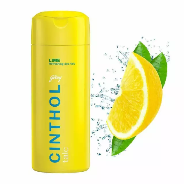 Godrej Cinthol Lime Talcum Powder Superior Germ Protection -Deo Fragnance - 300g