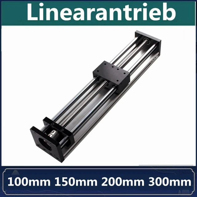 Lineartisch Aktuator 300mm Hub – Kugelumlaufspindel C7, Nema23 Motor, Für CNC-Fräsen