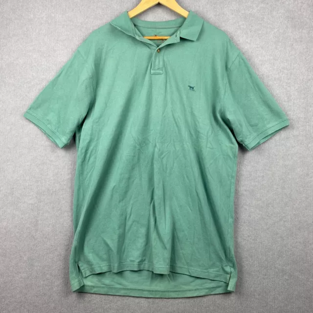 Rodd & Gunn Polo Shirt Mens 2XL Green Short Sleeve Embroidered Logo Cotton