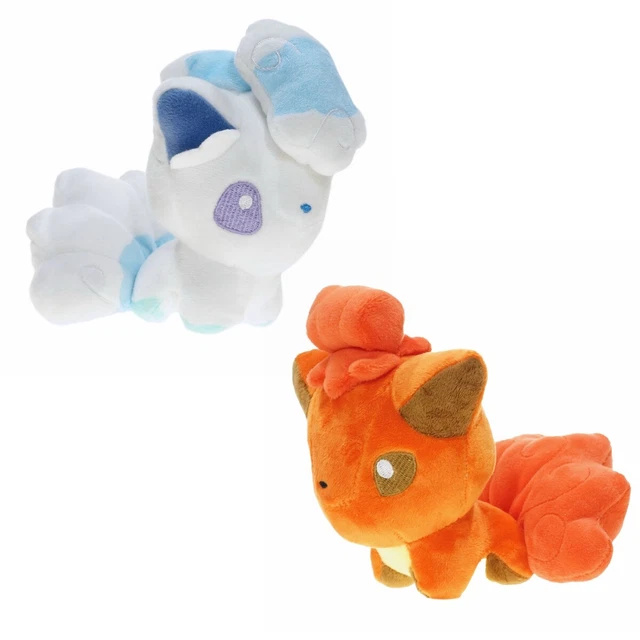 Cute Alola Ice Fire Vulpix Plush Doll Pokemon Stuffed Toy Kawaii Fox Teddy Gift