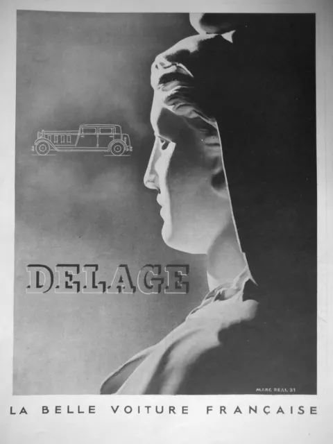 1932 Delage La Belle Car Française Press Advertisement - Marianne