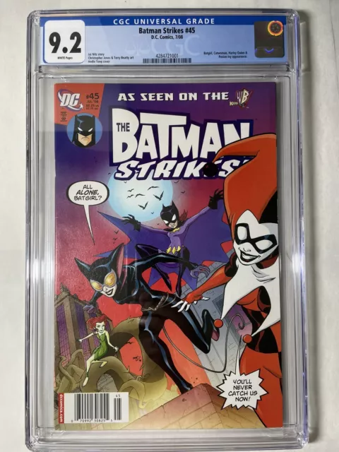 The Batman Strikes 45 CGC 9.2 - Harley Quinn Catwoman Poison Ivy - NEWSSTAND HTF