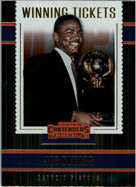 2017-18 Panini Contenders Winning Tickets #12 Joe Dumars