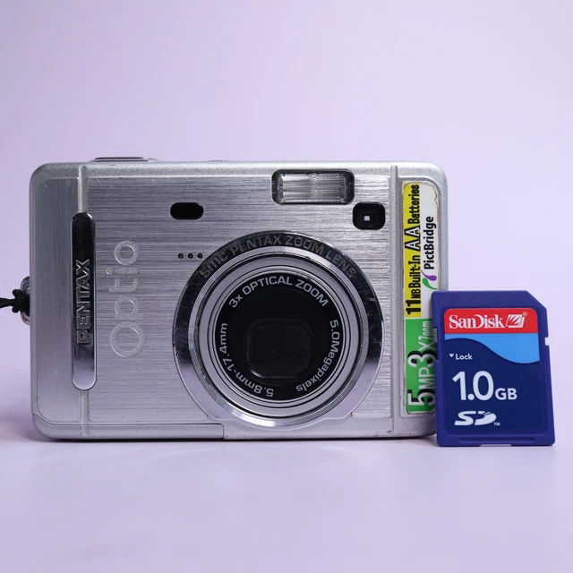 PENTAX OPTIO S50 Digital Camera - Silver - Fully Tested And
