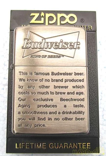 Zippo 1994 Budweiser King of Beers Vintage Oil Lighter w/ Box