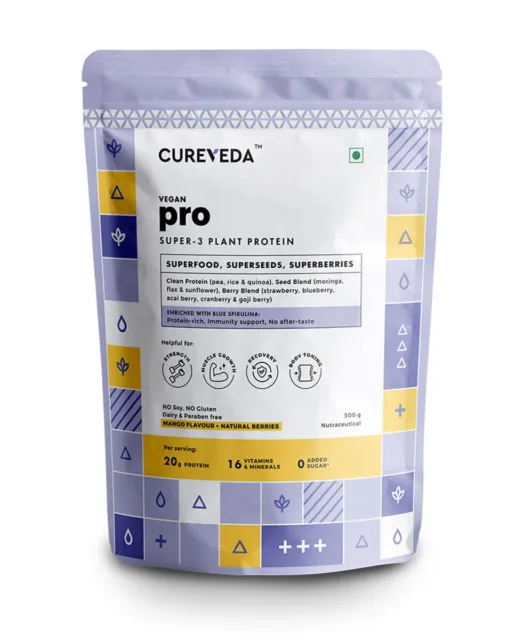 Proteína vegetal Cureveda Pro Super3 para inmunidad y energía, desarrollo... 2
