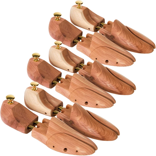3 Paires Qualité Embauchoirs Bois de Cèdre Réglable Chaussures Femme Homme neuf