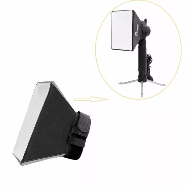 Mini Softbox Diffuser Foldable for Tabletop Portable Tripod Video Light Shooting