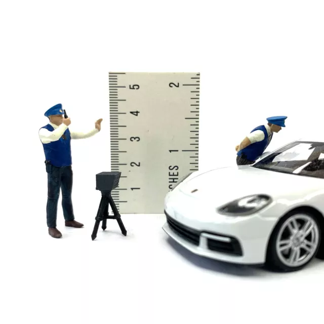 Complete Your  1/43 Automotive Diorama with Road Police Set and Speed Camera