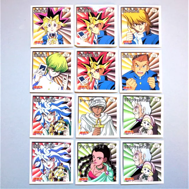 Yu-Gi-Oh AMADA Yugi Tea Miho Joey Kaiba Bakura Sealdass 12autocollants...