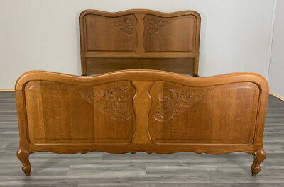 Louis XV Style Vintage French Oak Double Bed (LOT 154) 2