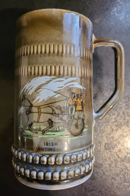 Wade - Irish Porcelain - Irish Jaunting Car - Large Tankard / Mug - 6.5" - VGC