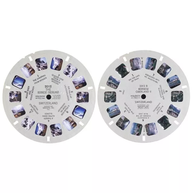 The Bernese Oberland Switzerland Viewmaster Reels Discs NO. 2012 2012 B