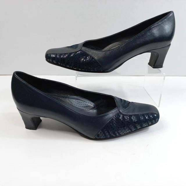 VAN DAL WOMENS Classic Navy Court Shoes Size UK 6 EE Animal Zebra Print 12.99 PicClick UK