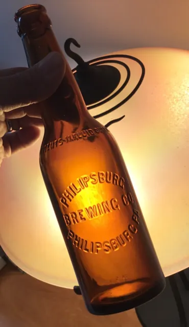 Old Philipsburg PA Beer Bottle Philipsburg Brewing Co 11 Oz Advertising