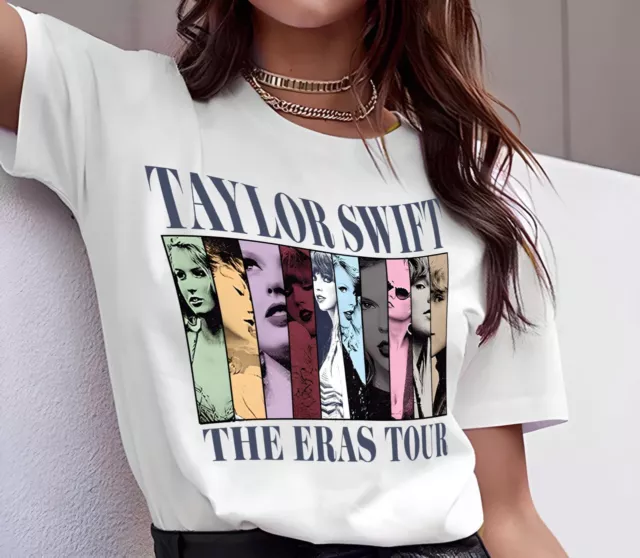 VINTAGE TAYLOR SWIFT 2023 Eras Tour T-Shirt, Swiftie Retro World Tour T ...