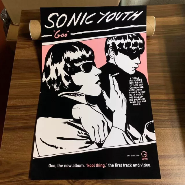 Sonic Youth 'Goo' Promotional Album Poster