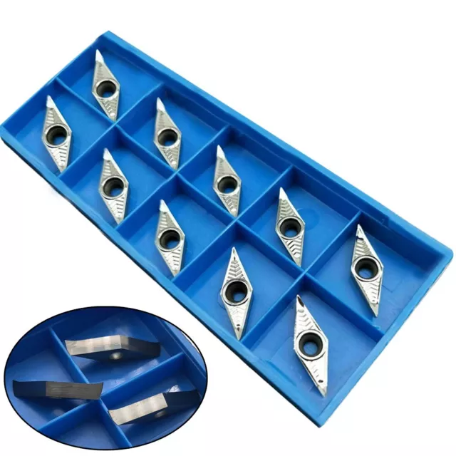 10 Pcs/set For Aluminum VCGT110304-AK H01 VCGT220.5-AK CNC Carbide Inserts Kit