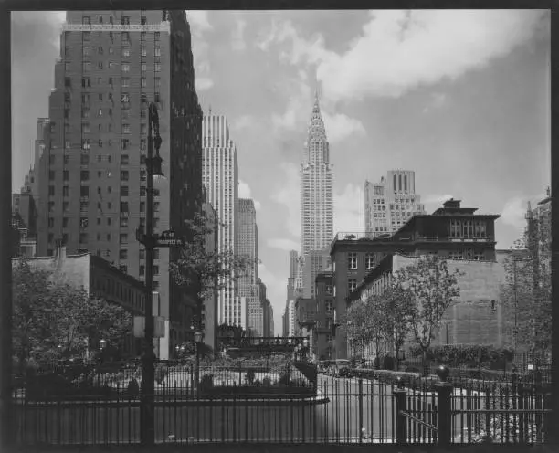 East 42nd Street from Tudor City Park New York 1929 Old Photo