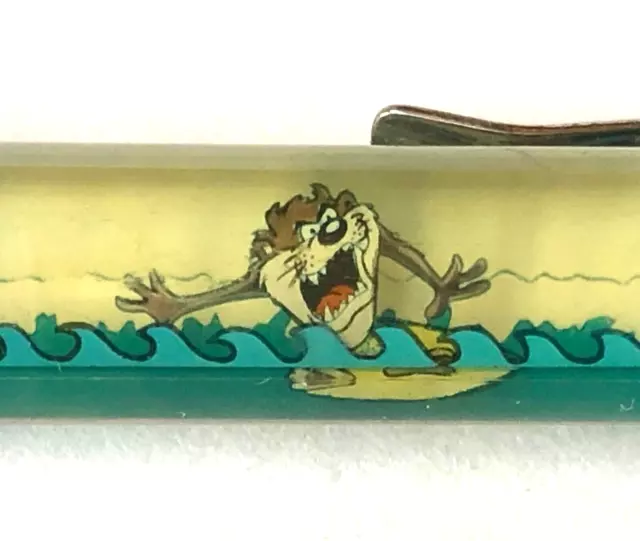 Looney Tunes Floaty Pen Moving Tasmanian Devil Taz Cartoon 1989 Vintage Floater