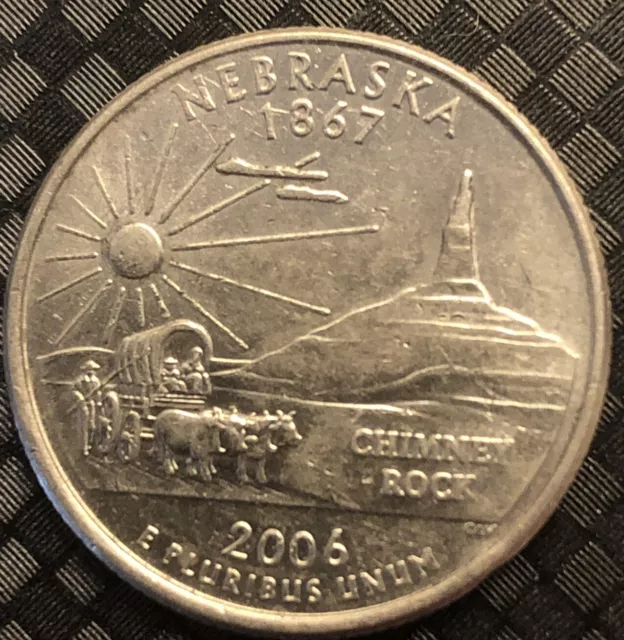 US 2006 State Quarter Dollar 25 Cents Nebraska 