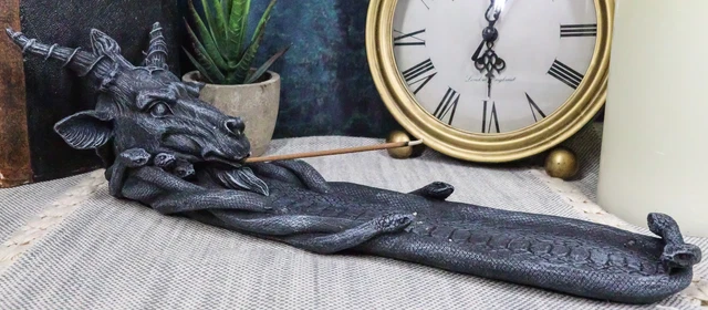 SAMAEL LILITH SABBATIC Goat Baphomet Pentagram Sigil Incense Burner