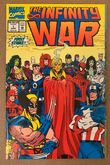 Infinity War #1 NM 1992 Thanos Adam Warlock Gatefold Cover Marvel Comics