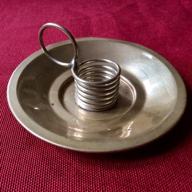Vintage 800% Solid Sterling Silver Chamberstick Candle Holder,Florence,30 grams