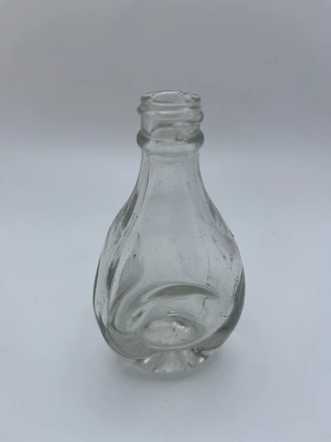 Vintage Collectible Glass Medicine Bottle 3.75"