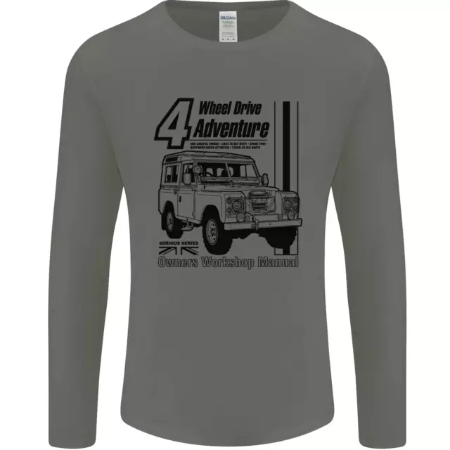 T-shirt 4 ruote motrici Adventure 4X4 Off Road da uomo maniche lunghe