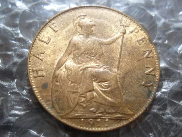 1911 George V half-penny.