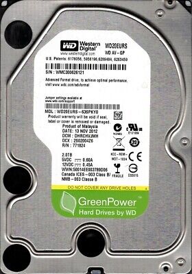 HHRNNT2MAB DCM Western Digital WD20EURS-63S48Y0 2TB Dcm 