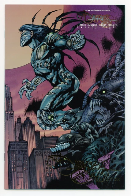 Top Cow The Darkness (1996) #28 GCC Midwest GOLD FOIL Connecting Variant NM 9.4