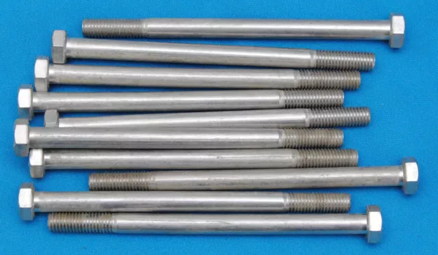 Lot de 10 x vis boulon inox A2 M8 x 120 mm tête hexagonale de 13 ( ZE209 )