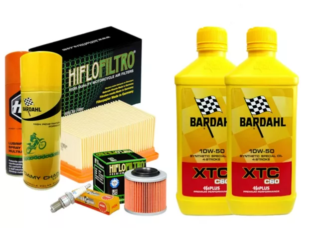 Set / Entretien Bardahl XTC C60 10W50 Filtre à Huile Air Bougie Spray Pour BMW G