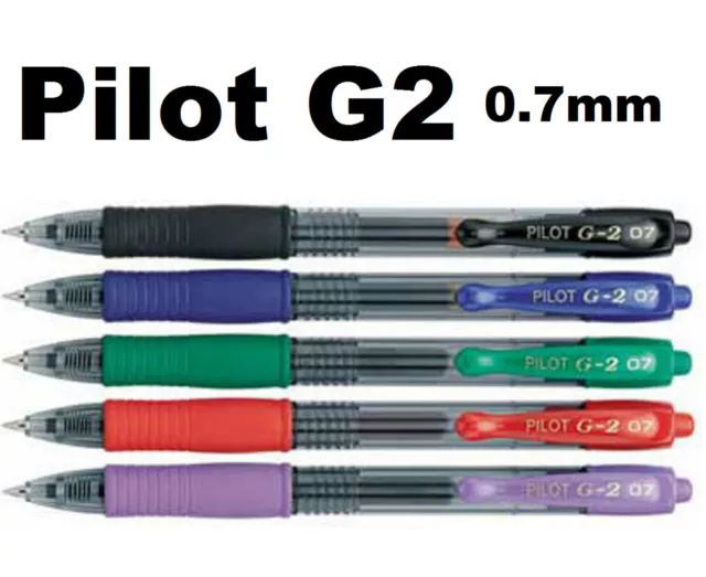Pilot G2-3 Retractable Gel Ink Roller Ball Pens Ultra Fine (.38mm), Choose  Color