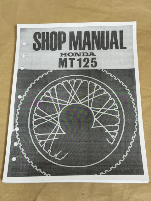 Official Factory Dealer Service Shop Repair Manual 1974 Honda MT125 Elsinore 125