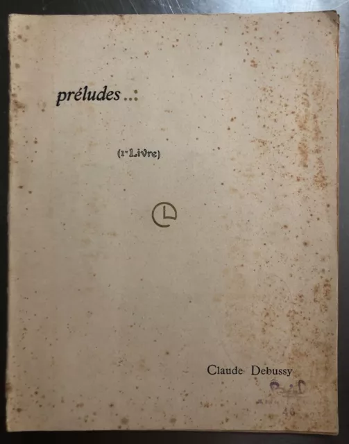 Partition « Préludes…, 1er livre » de Claude Debussy, pour piano