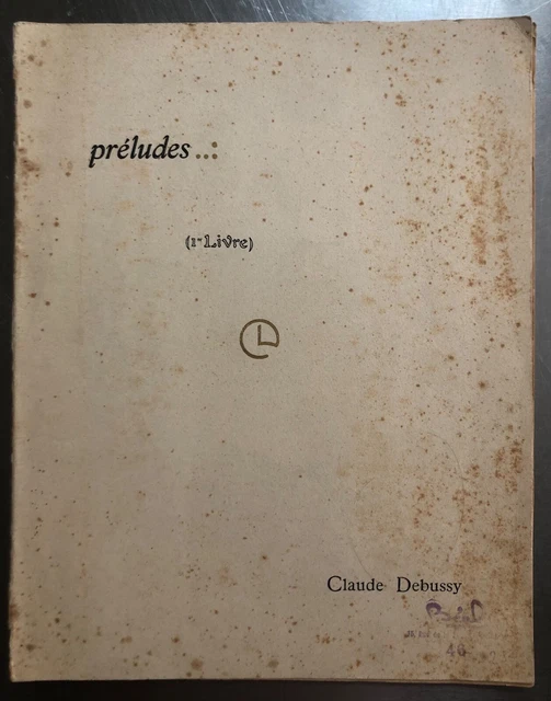 Partition « Préludes…, 1er livre » de Claude Debussy, pour piano