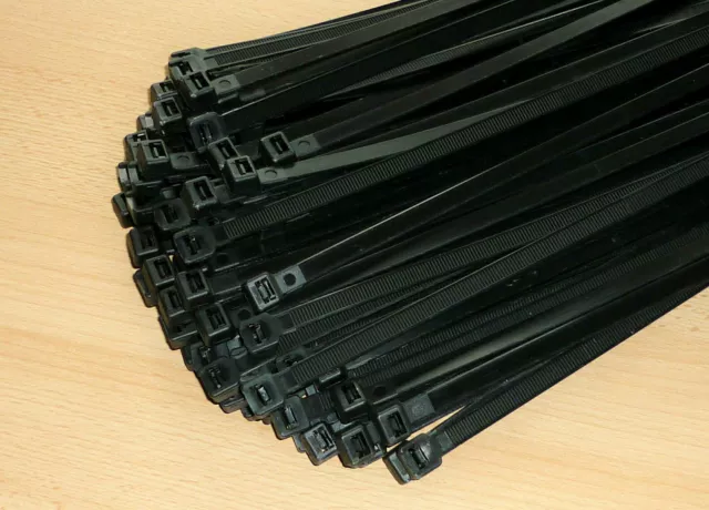 100 St. Kabelbinder extrem 1200 x 9,0mm schwarz Verbinder extra lang