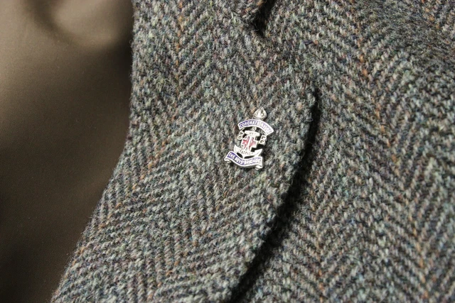 Harris Tweed Giacca Uomo ~ Grande Monopetto Lana con Motivo Foderato 8
