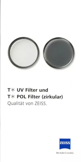 Zeiss brochure 2014 8/14 D T* UF filter + pole filter circular brochure broszura