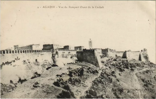 CPA AK Agadir - Vue du Rempart Ouest de la Casbah MAROC (1082506)